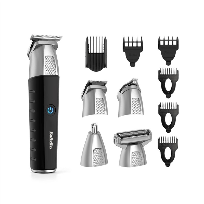 BaByliss - MT812E - Tondeuse multi-usages 11 en 1 Lithium Power, Sans fil, Pour l'entretien complet du visage et du corps avec u