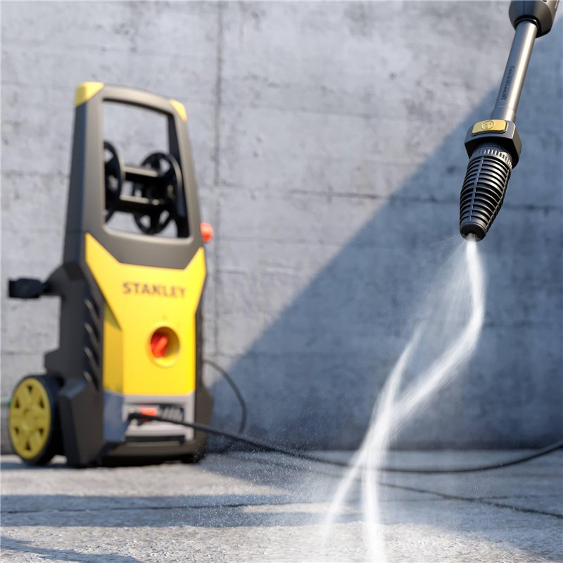 Image secondaire de Stanley Nettoyeur Haute Pression SXPW19BX | pour Surfaces Extérieures et Autos | avec Nettoyeur de Surfaces et Brosse Fixe | Pre
