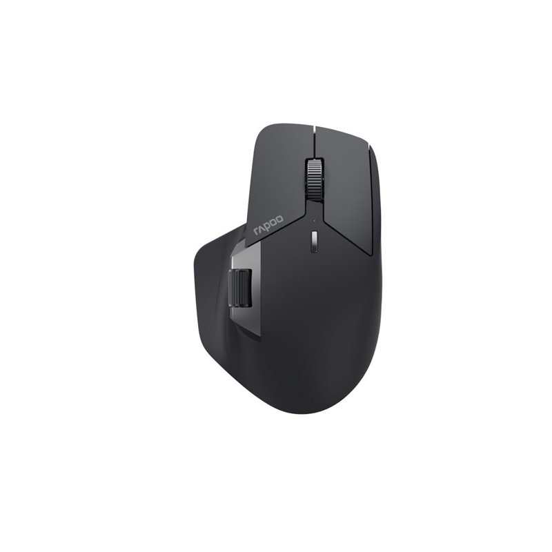 Rapoo MT760L Souris sans Fil 4000 DPI Capteur écologique Batterie Rechargeable Ergonomique PC & Mac – Gris Noir