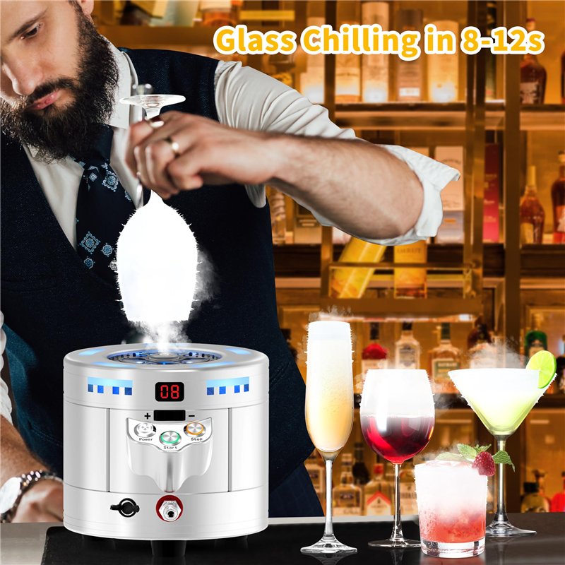 Image secondaire de JOZZVE Machine à Glace Sèche de Qualité Alimentaire, Appareil de Glace Carbonique Compact, Produit Rapide de Glaçons Secs et Ref