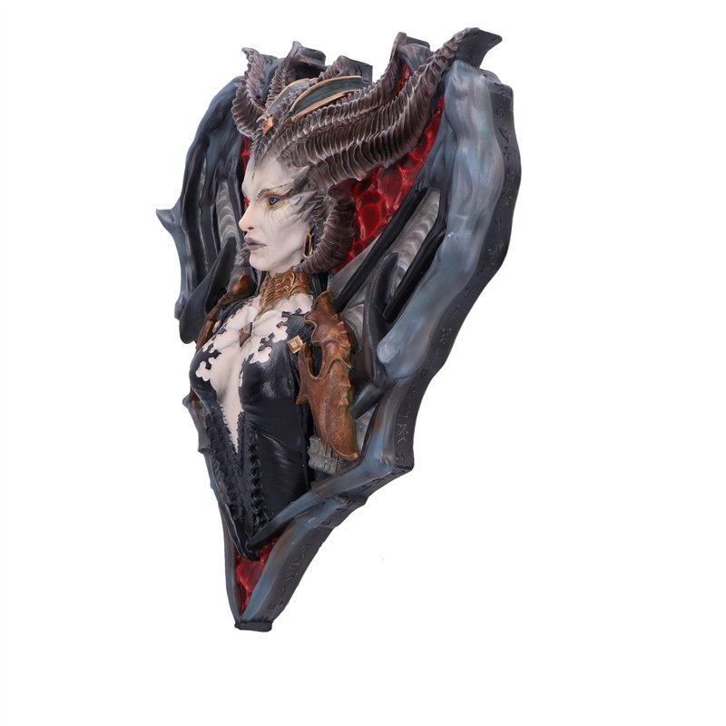 Image secondaire de Nemesis Now Diablo IV Lilith Sculpture murale en résine moulée dans la plus fine résine peinte à la main Vert 30 cm