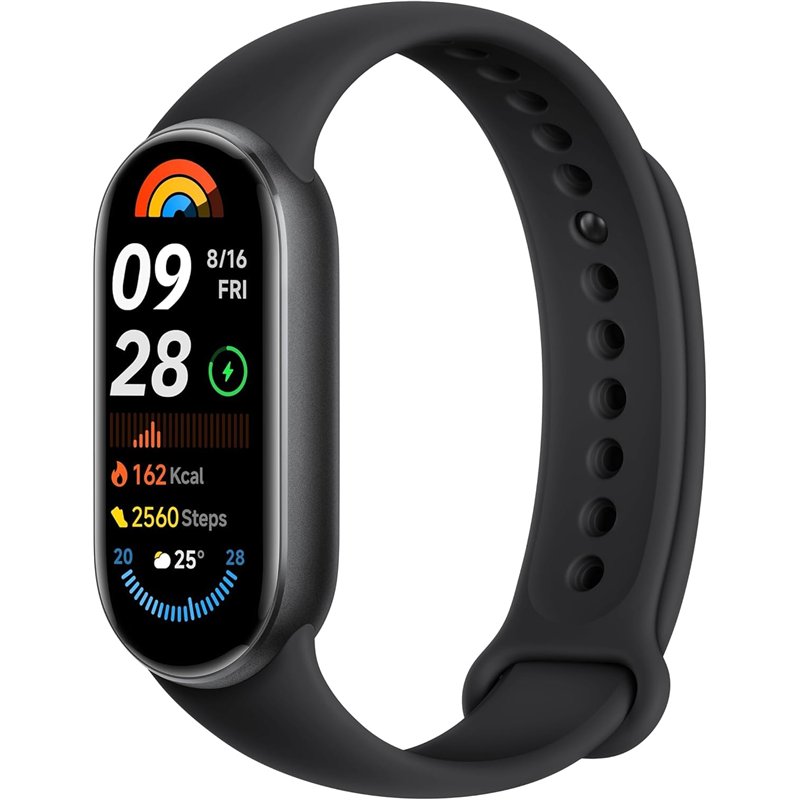 Xiaomi Smart Band 9 - Bracelet d'activité, autonomie jusqu'à 21 Jours, écran AMOLED avec taux de rafraîchissement de 60 Hz, capt