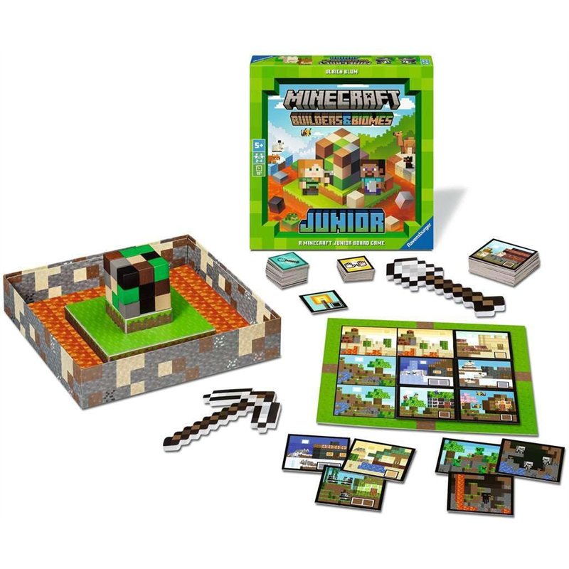 Image secondaire de Ravensburger 24615 Minecraft Builders & Biomes Junior – Jeu coopératif pour Enfants à partir de 5 Ans pour 2 à 4 Personnes