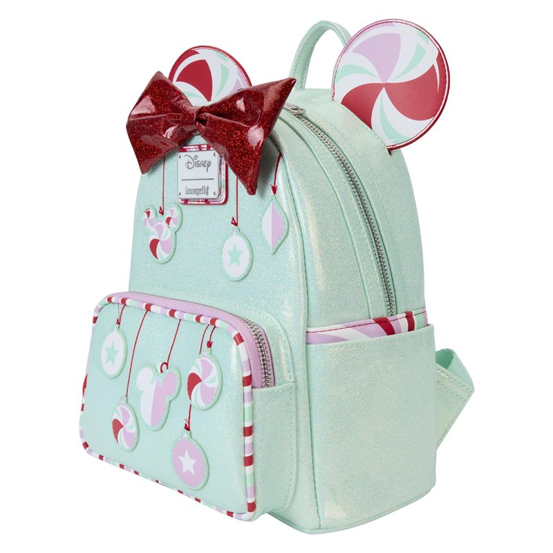 Image secondaire de Loungefly Disney Minnie Holiday Peppermint Ornaments Mini sac à dos