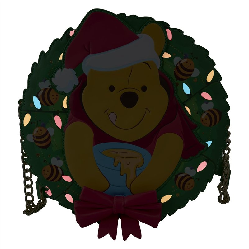 Image secondaire de Loungefly Disney Winnie l'ourson Stuck in Wreath Glow Sac à bandoulière, multicolore