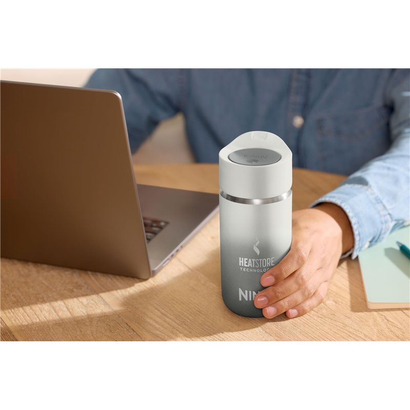 Image secondaire de Ninja Sip Perfect Gourde isotherme 300 ml, sans bisphénol A, lavable au lave-vaisselle, bouteille isotherme, Blanc, DW1203EUUKWH