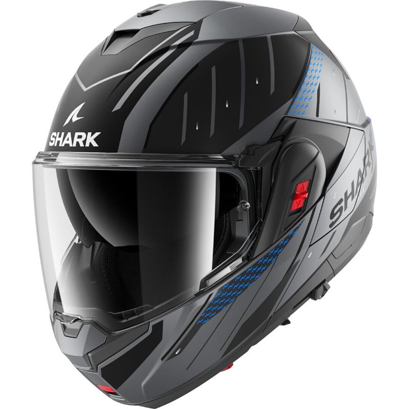 Image secondaire de SHARK, Casque Moto Modulable OXO RYDGER Anthracite Blue Black ABK, M