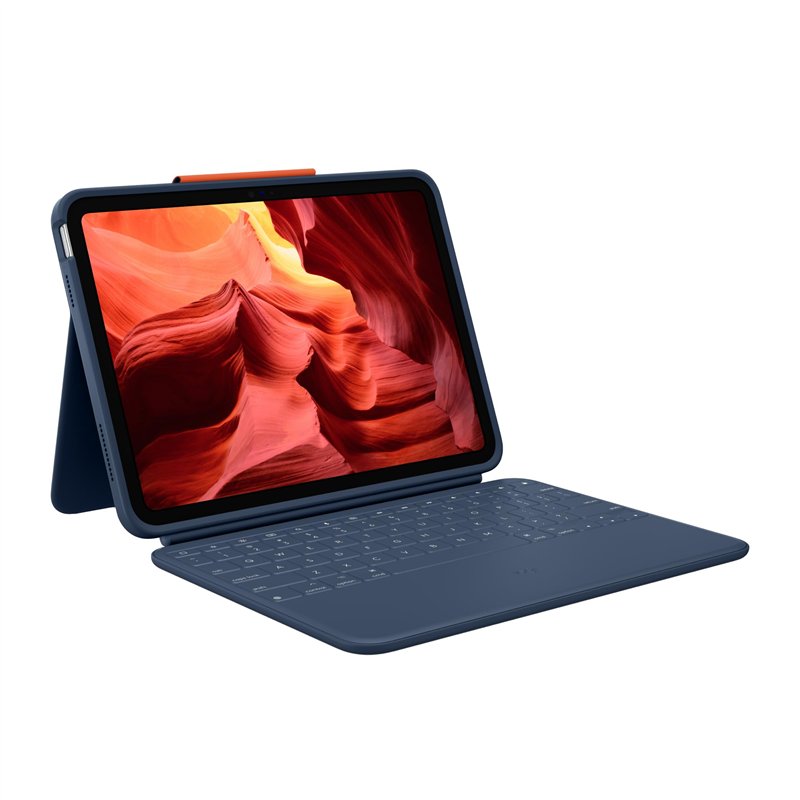 Logitech Rugged Combo 4, étui clavier de protection pour iPad (10e génération et A16) avec Smart Connector et clavier résistant