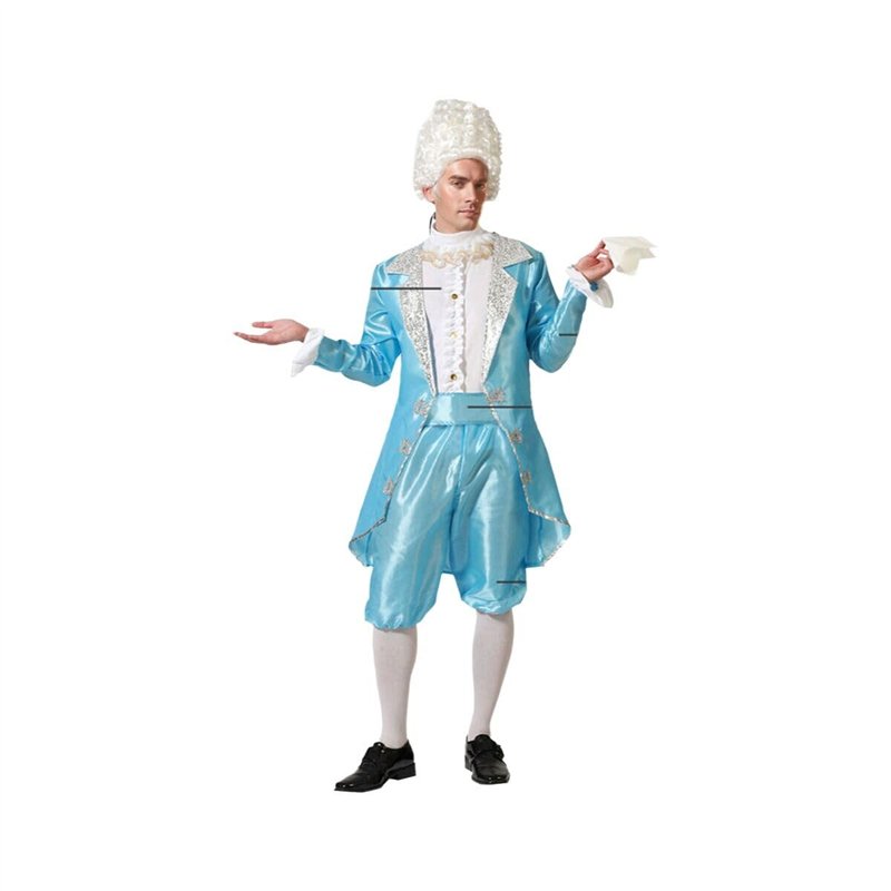 Déguisement Homme Marquis Satin Bleu
