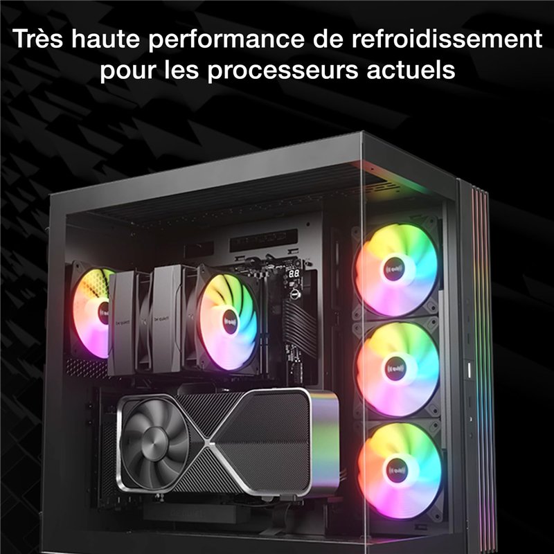 Image secondaire de be quiet! Pure Rock Pro 3 LX ventirad radiateur, très haute performance de refroidissement, 6 caloducs 6 mm haute performance, 2
