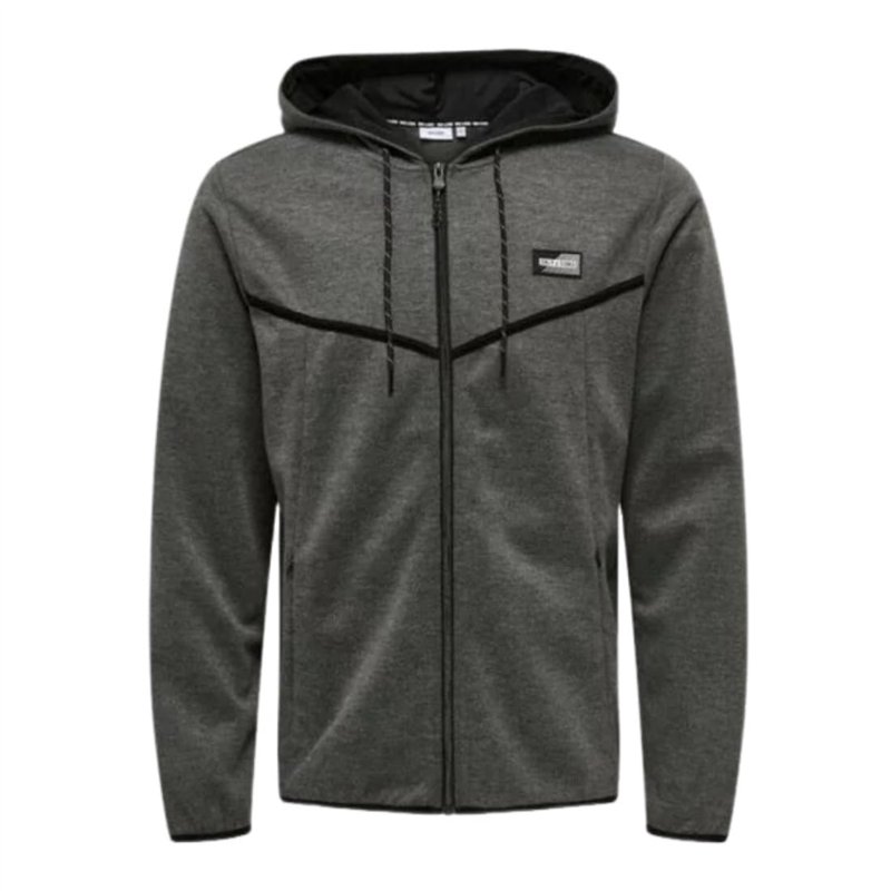 Only & Sons 5715518755919 Veste de sport pour homme, gris foncé - Marque EAN : 5715518755919 - Taille : M