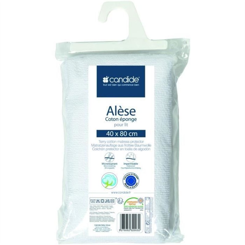 Alese éponge - CANDIDE - 232003 - 40x80 cm - Blanc