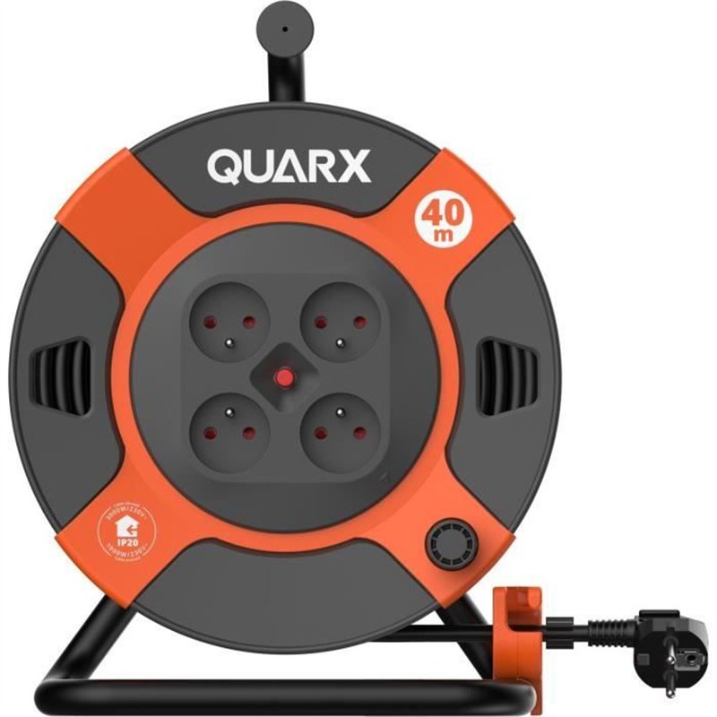 Image secondaire de Enrouleur - QUARX - Bricolage - 40m, H07RN-F 3G2,5mm², tambour métallique