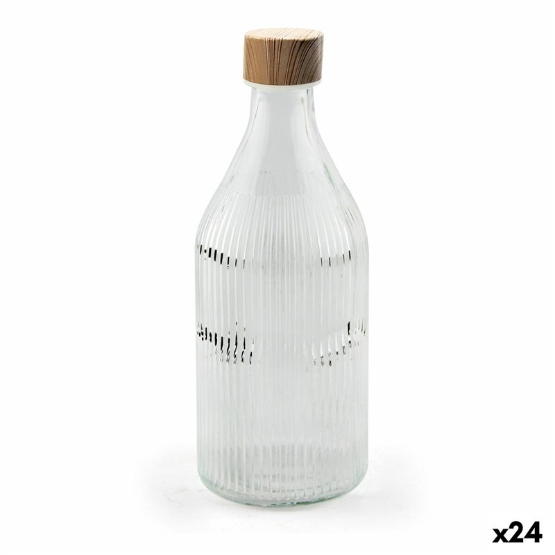 Bouteille en Verre La Mediterránea Métal verre 1 L (24 Unités)