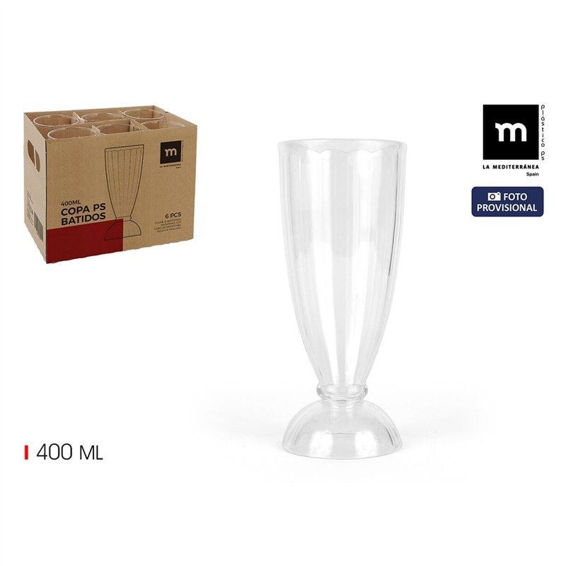 Image secondaire de Verre à Milkshake La Mediterránea 0,4 l (24 Unités)