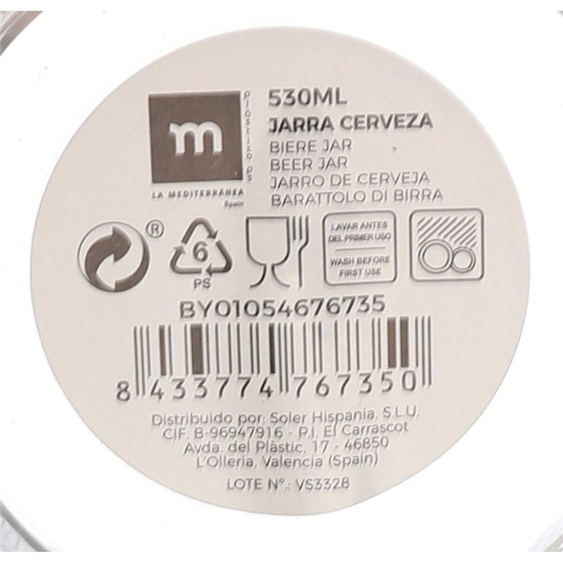 Image secondaire de Chope à bière La Mediterránea (24 Unités)