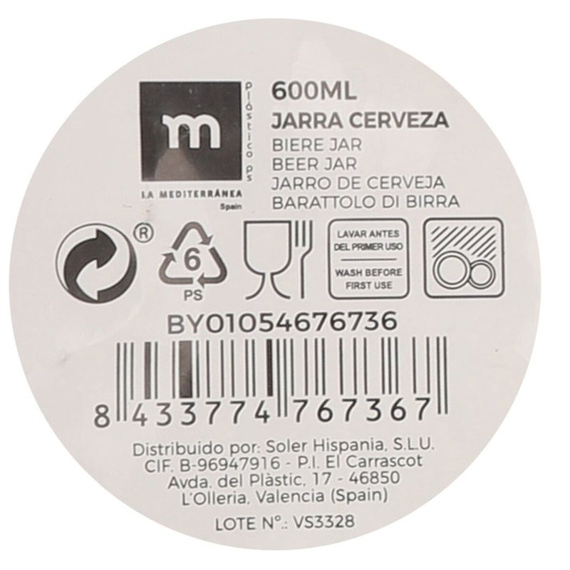 Image secondaire de Chope à bière La Mediterránea (24 Unités)