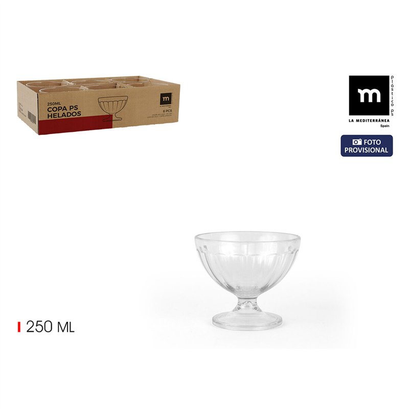 Image secondaire de Coupe de glaces et de milkshakes La Mediterránea 0,25 L (24 Unités)