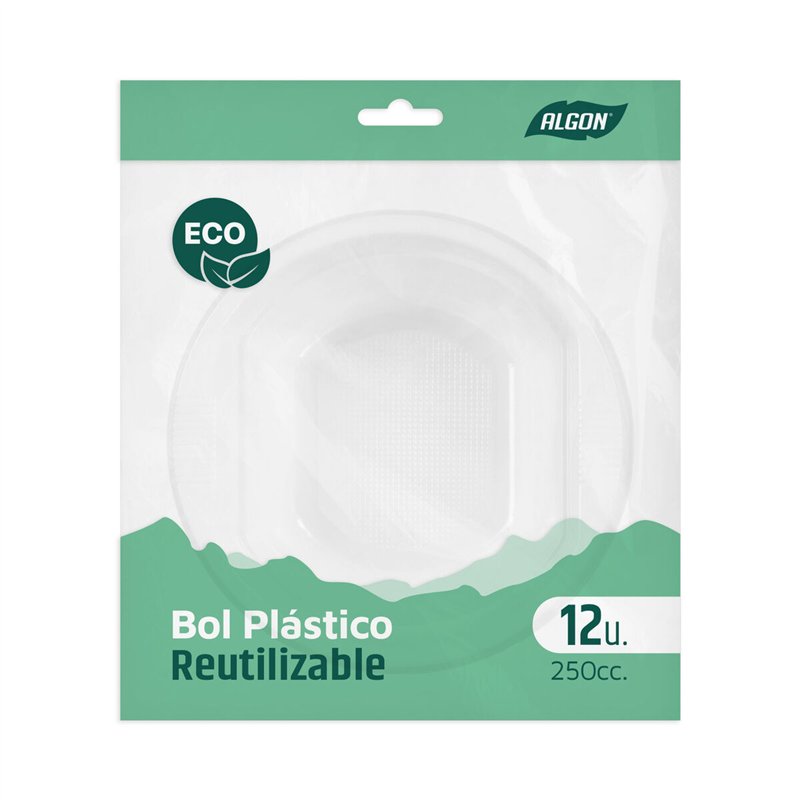 Image secondaire de Ensemble à apértif Algon Plastique 250 ml 12 x 12 x 5 cm 12 Pièces (24 Unités)