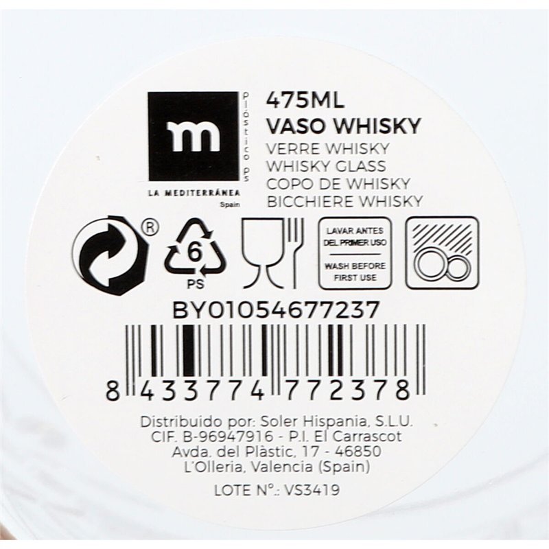 Image secondaire de Verre à whisky La Mediterránea (24 Unités)