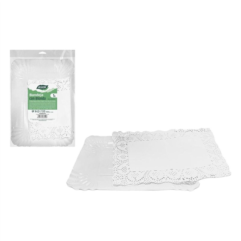 Image secondaire de Plateau apéritif Algon Rectangulaire 26 x 36 cm (30 Unités)