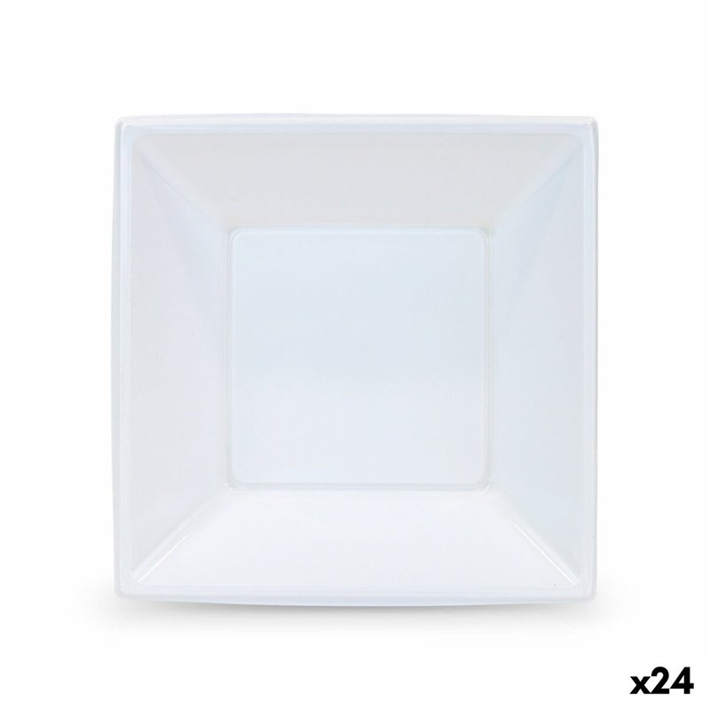 Service de vaisselle Algon Plastique 18 cm 6 Pièces (24 Unités)