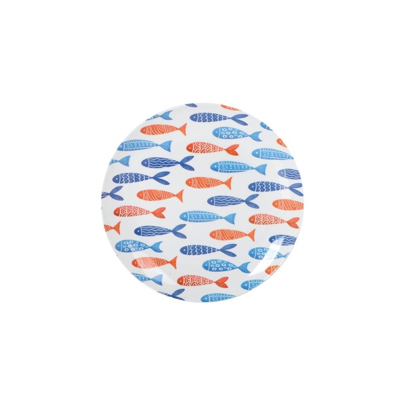 Image secondaire de Assiette à dessert La Mediterránea 20 cm Poissons (24 Unités)