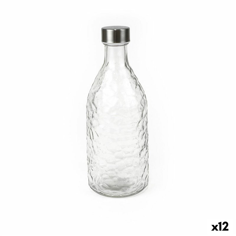 Bouteille en Verre La Mediterránea Métal verre 1 L (12 Unités)