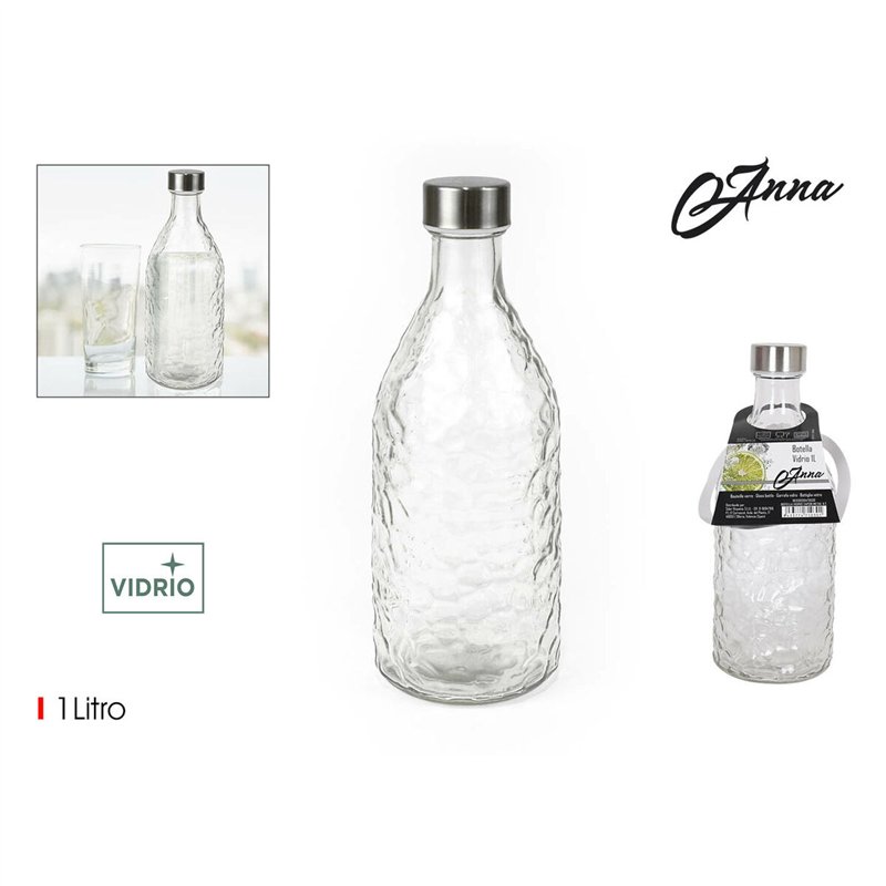 Image secondaire de Bouteille en Verre La Mediterránea Métal verre 1 L (12 Unités)