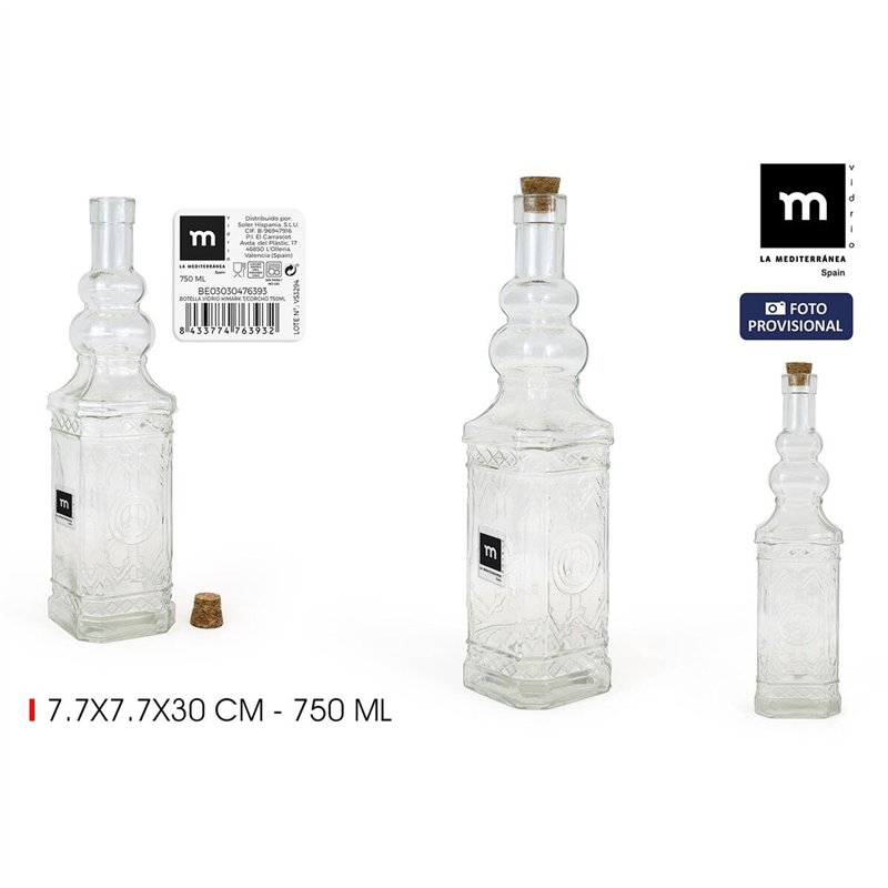 Image secondaire de Bouteille en Verre La Mediterránea verre 750 ml (24 Unités)