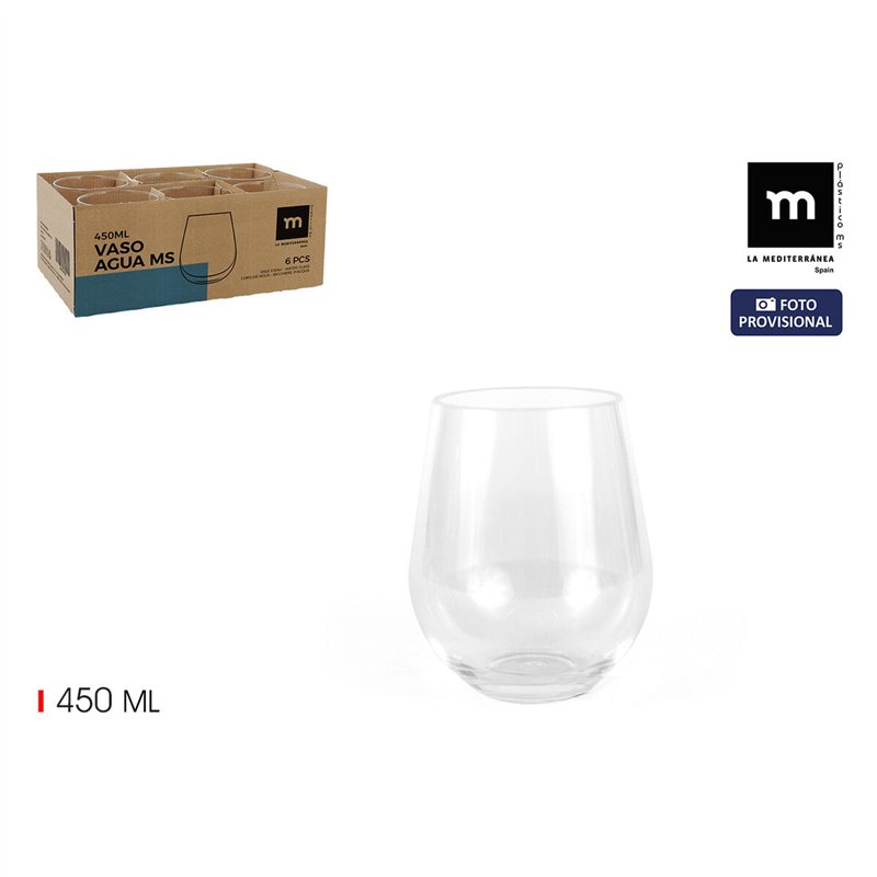 Image secondaire de Verre d'eau La Mediterránea 0,4 l (24 Unités)