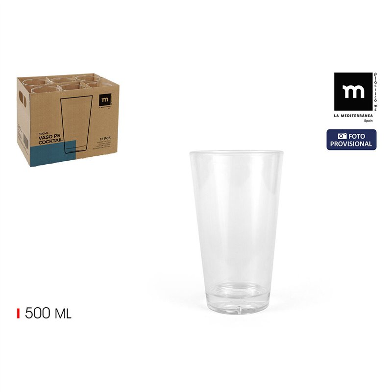 Image secondaire de Verre d'eau La Mediterránea 0,5 L (24 Unités)
