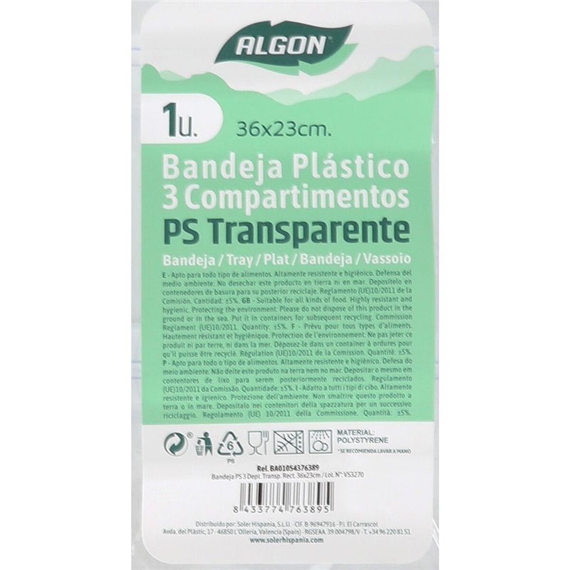Image secondaire de Plateau apéritif Algon Rectangulaire 36 x 23 cm (18 Unités)