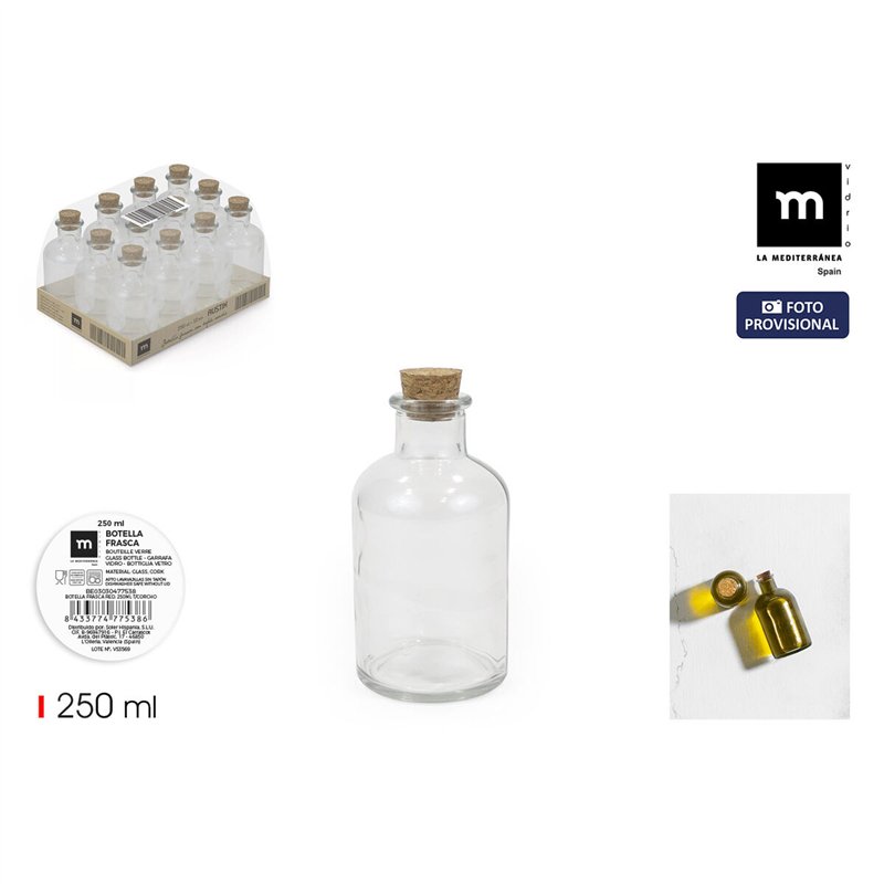 Image secondaire de Bouteille en Verre La Mediterránea 0,25 L (36 Unités)