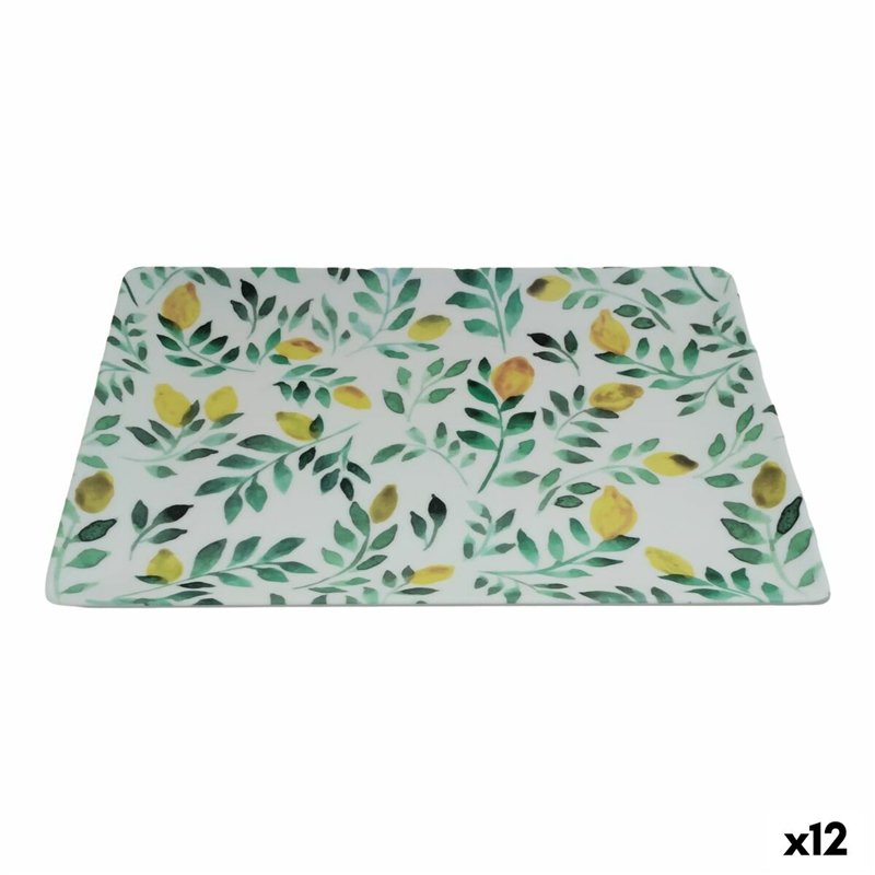 Plateau apéritif La Mediterránea Citron 30 x 20 x 2,5 cm (12 Unités)