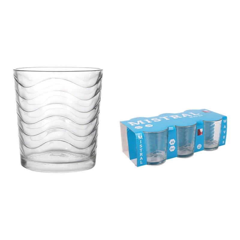 Image secondaire de Set de Verres La Mediterránea Mistral waves 6 Pièces (12 Unités)