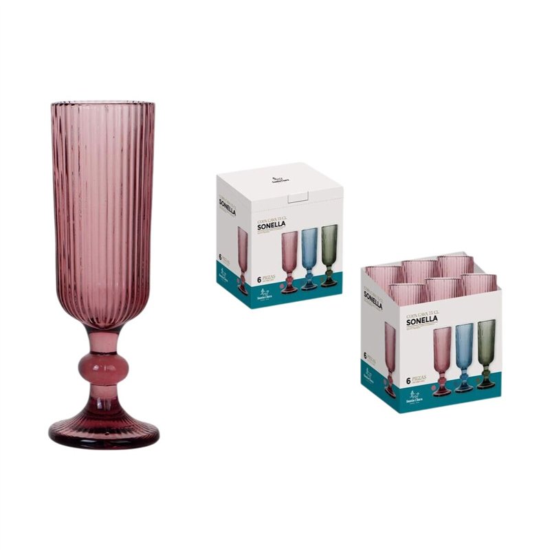Image secondaire de Coupe de champagne Santa Clara Sonella Violet (36 Unités)