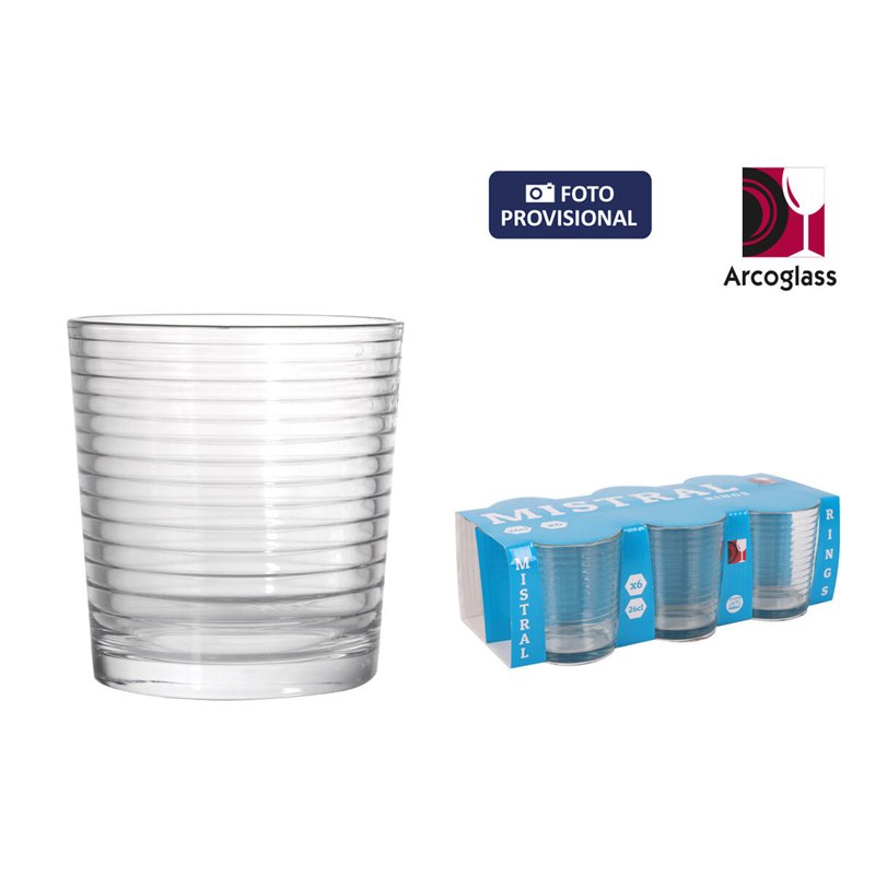 Image secondaire de Set de Verres La Mediterránea Mistral rings 6 Pièces (12 Unités)