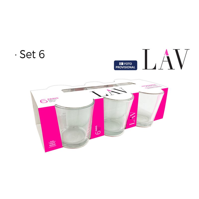 Image secondaire de Set de Verres LAV Paris 6 Pièces (8 Unités)