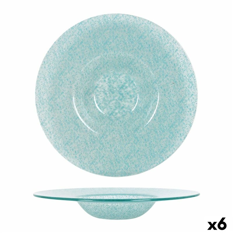 Assiette creuse Samaritaine Turquoise Ø 30 cm (6 Unités)