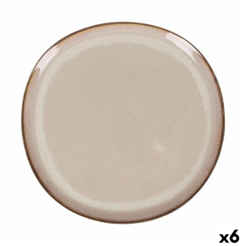 Assiette à dessert Duomo Beige Ø 21 cm (6 Unités)