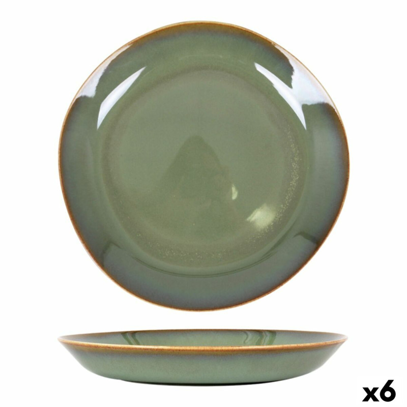 Assiette creuse Duomo Vert Ø 23 cm (6 Unités)