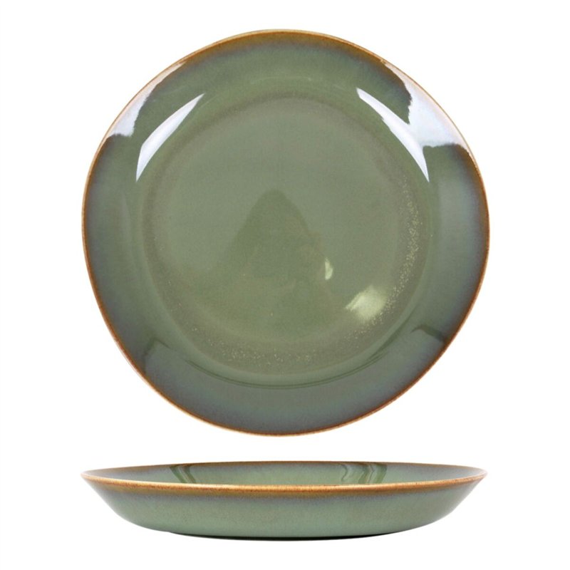 Image secondaire de Assiette creuse Duomo Vert Ø 23 cm (6 Unités)