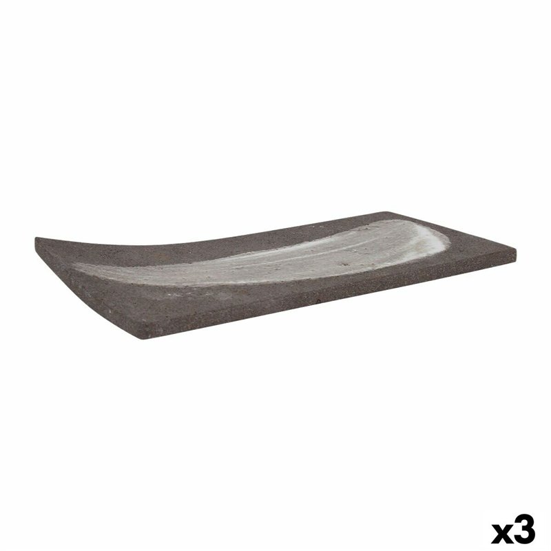 Plateau apéritif Krakatoa Rectangulaire 24 x 12 x 1 cm (3 Unités)