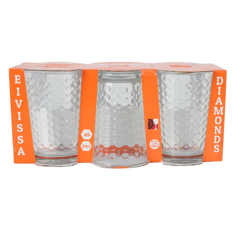 Image secondaire de Set de Verres La Mediterránea Diamonds 6 Pièces (8 Unités)