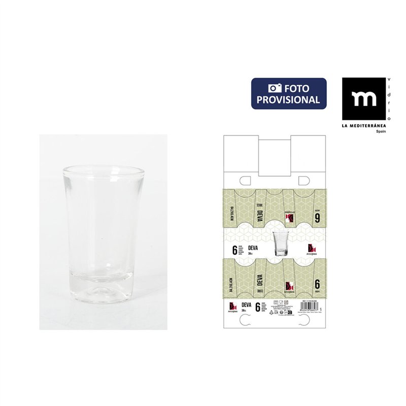 Image secondaire de Ensemble de Verres à Liqueur La Mediterránea Deva 6 Pièces (12 Unités)