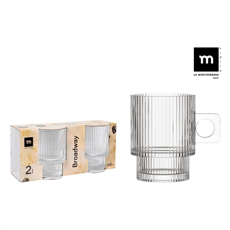 Image secondaire de Lot de tasses La Mediterránea Broadway 2 Pièces (18 Unités)