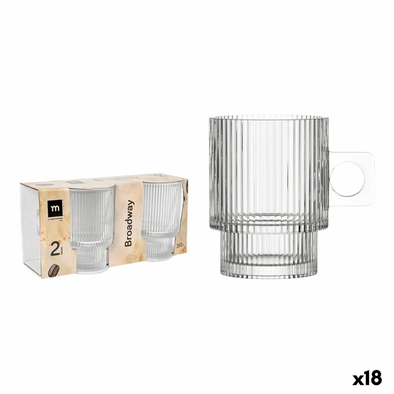 Lot de tasses La Mediterránea Broadway 2 Pièces (18 Unités)