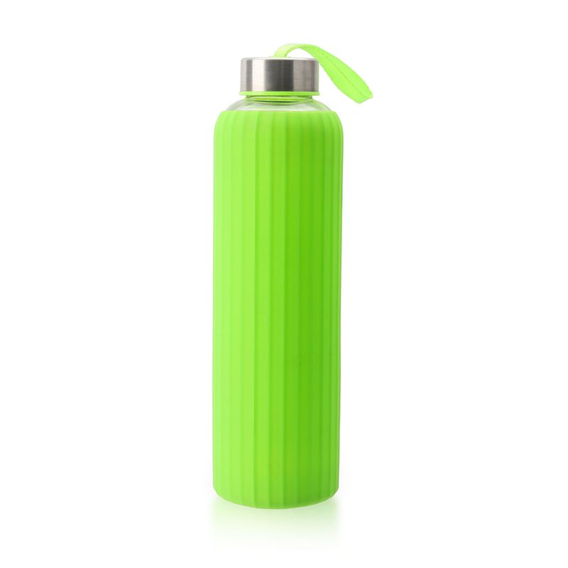 Image secondaire de Bouteille d'eau Bewinner verre Silicone 600 ml (24 Unités)