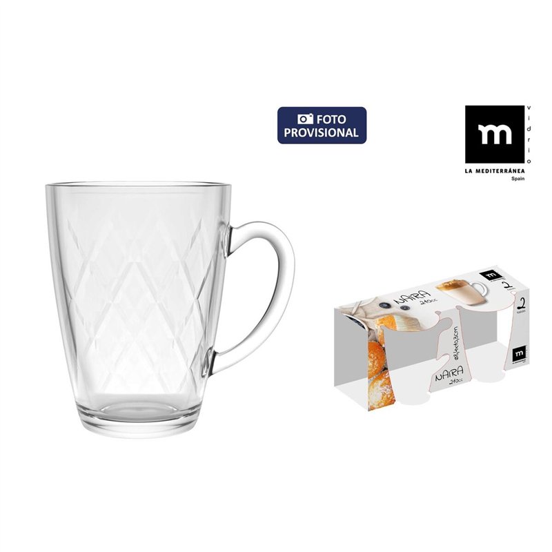 Image secondaire de Lot de tasses La Mediterránea Naira 2 Pièces (36 Unités)